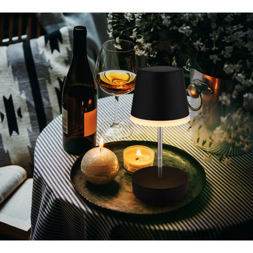 Globo - Lâmpada Solar LED 10xLED/0,06W/3V IP44 800 mAh preta