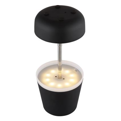 Globo - Lâmpada Solar LED 10xLED/0,06W/3V IP44 800 mAh preta