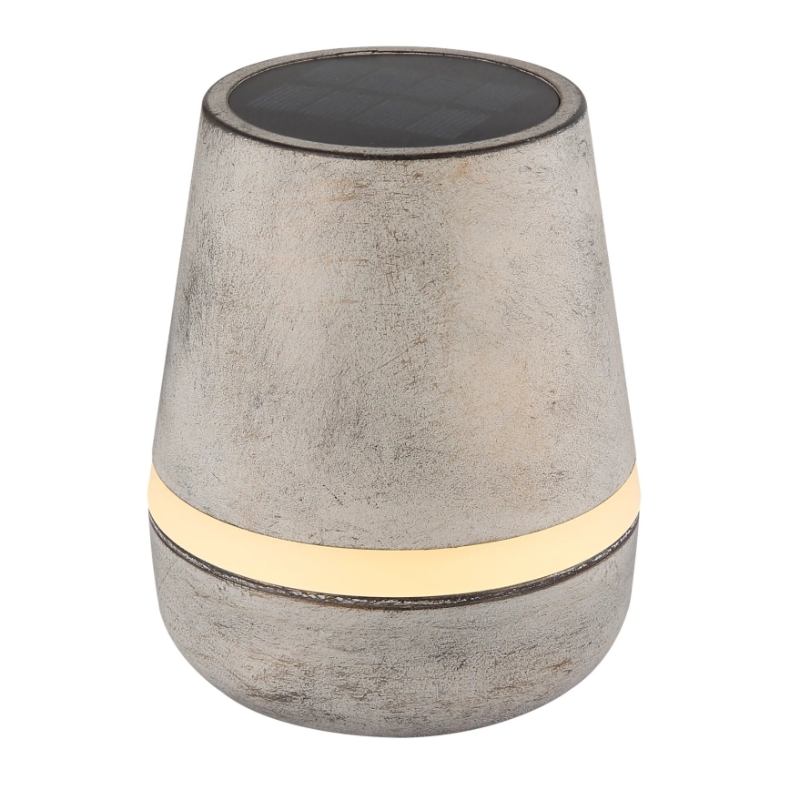 Globo - Lâmpada Solar LED 10xLED/0,06W/3V IP44 800 mAh cinza