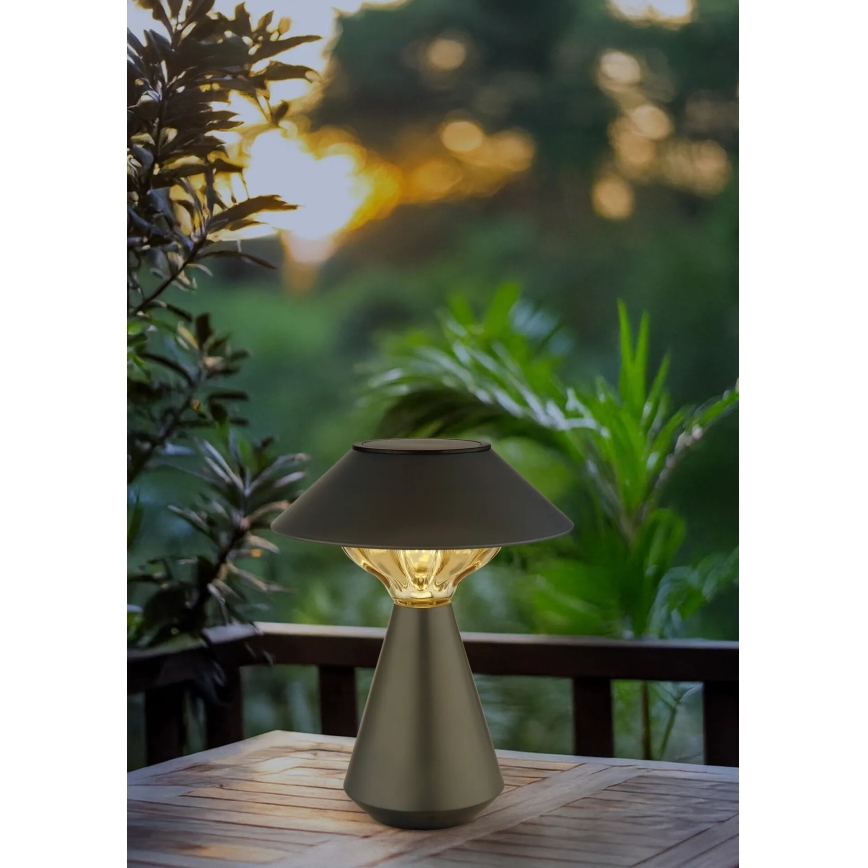 Globo - Lâmpada Solar LED 10xLED/0,06W/1,2V IP44 600 mAh preta