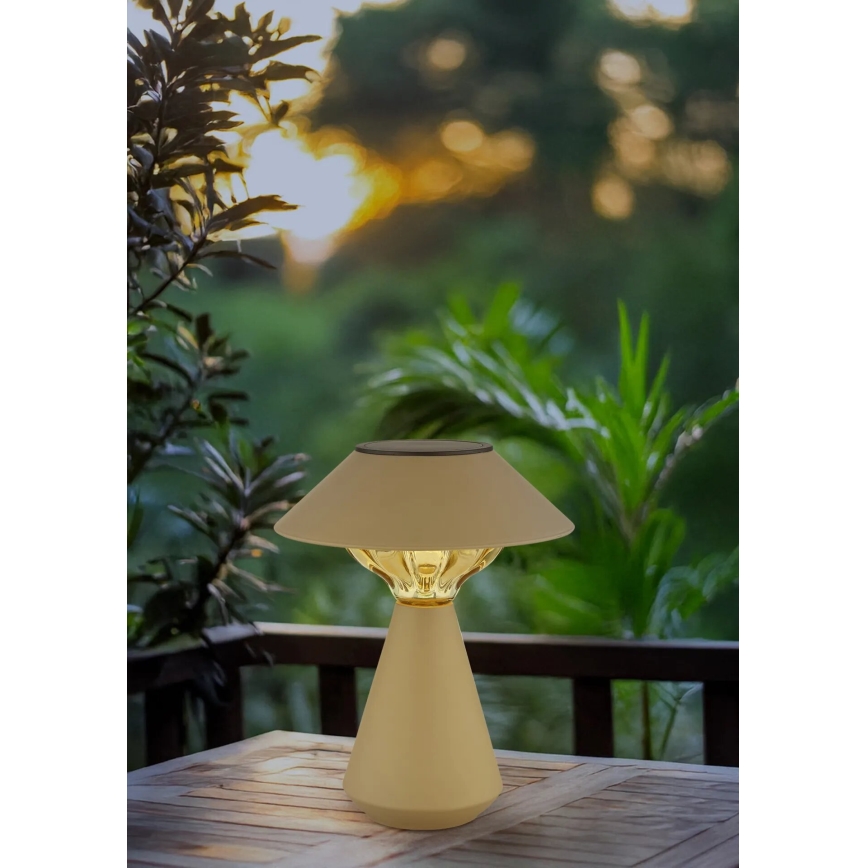 Globo - Lâmpada Solar LED 10xLED/0,06W/1,2V IP44 600 mAh castanha