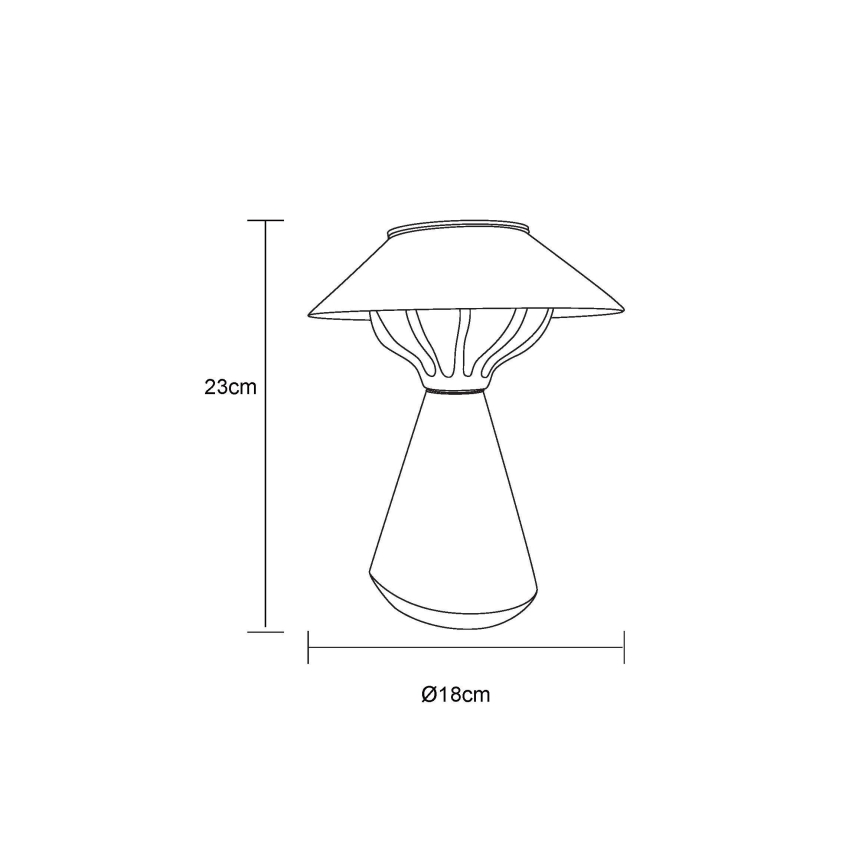 Globo - Lâmpada Solar LED 10xLED/0,06W/1,2V IP44 600 mAh castanha