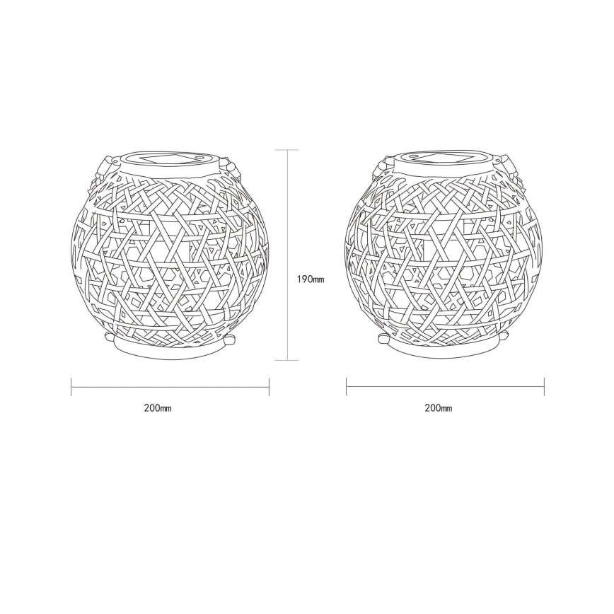 Globo - Iluminação solar LED LED/0,02W/3V IP44 300 mAh