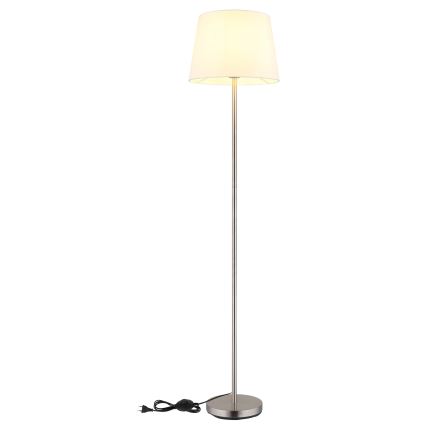 Globo - Candeeiro de pé 1xE27/40W/230V branco/cromado mate