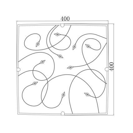 Globo - Luz de teto 3xE27/60W/230V