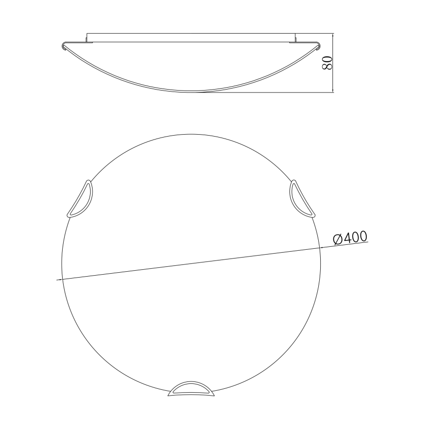 Globo - Luz de teto 3xE27/60W/230V