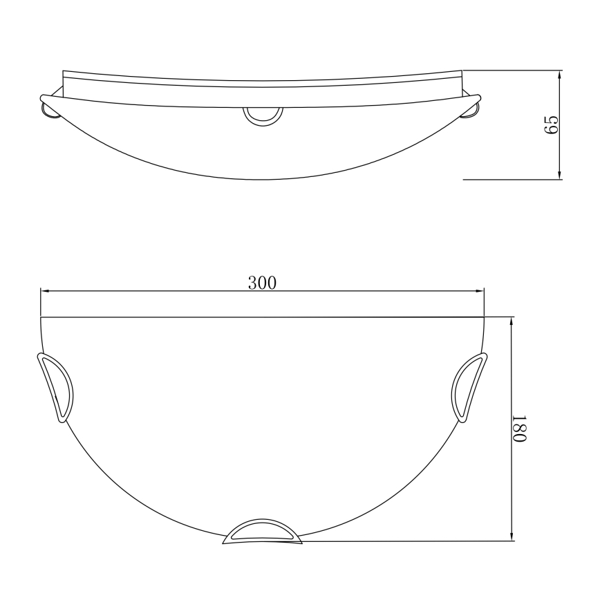 Globo - Luz de parede 1xE27/60W/230V