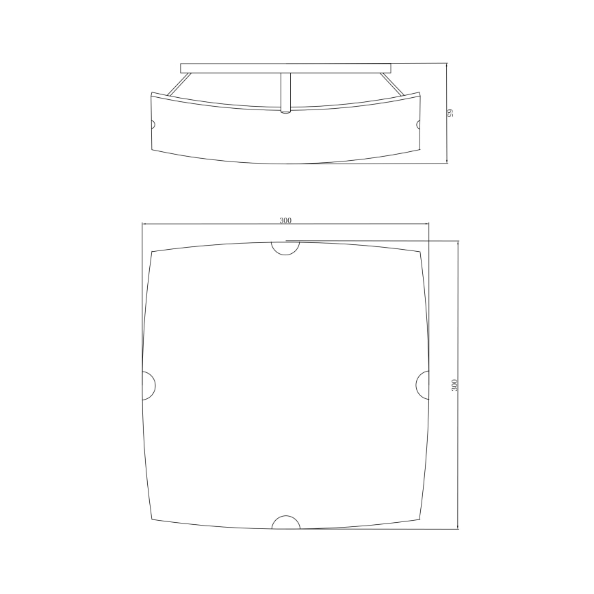 Globo - Luz de teto 2xE27/60W/230V
