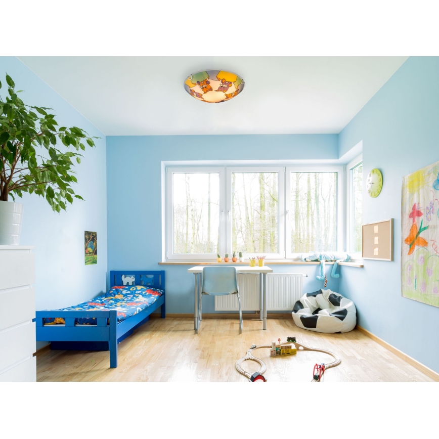 Globo - Luz de teto de criança 2xE27ILLU/60W/230V