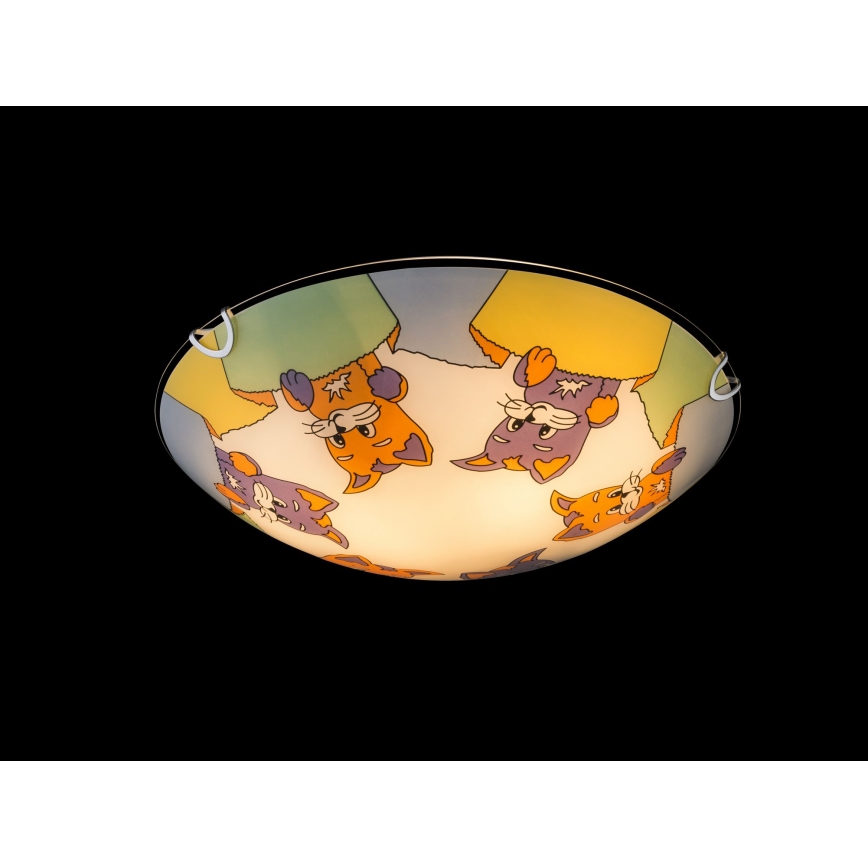 Globo - Luz de teto de criança 2xE27ILLU/60W/230V