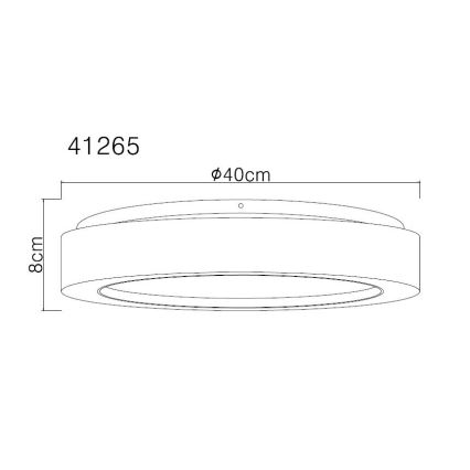 Globo - Iluminação de teto LED LED/24W/230V diâmetro 40 cm 3000K branco