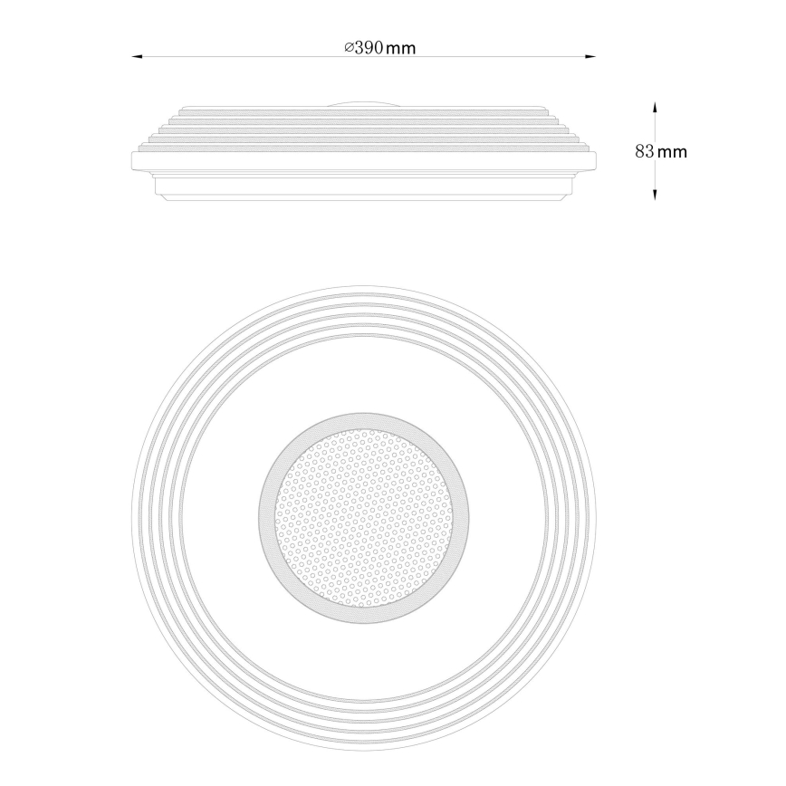 Globo - Iluminação de teto LED com regulação LED/24W/230V 2700-6500K + controlo remoto