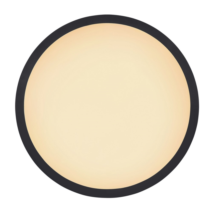 Globo - Iluminação de teto de casa de banho LED com regulação LED/18W/230V diâmetro 29,4 cm IP44 preto