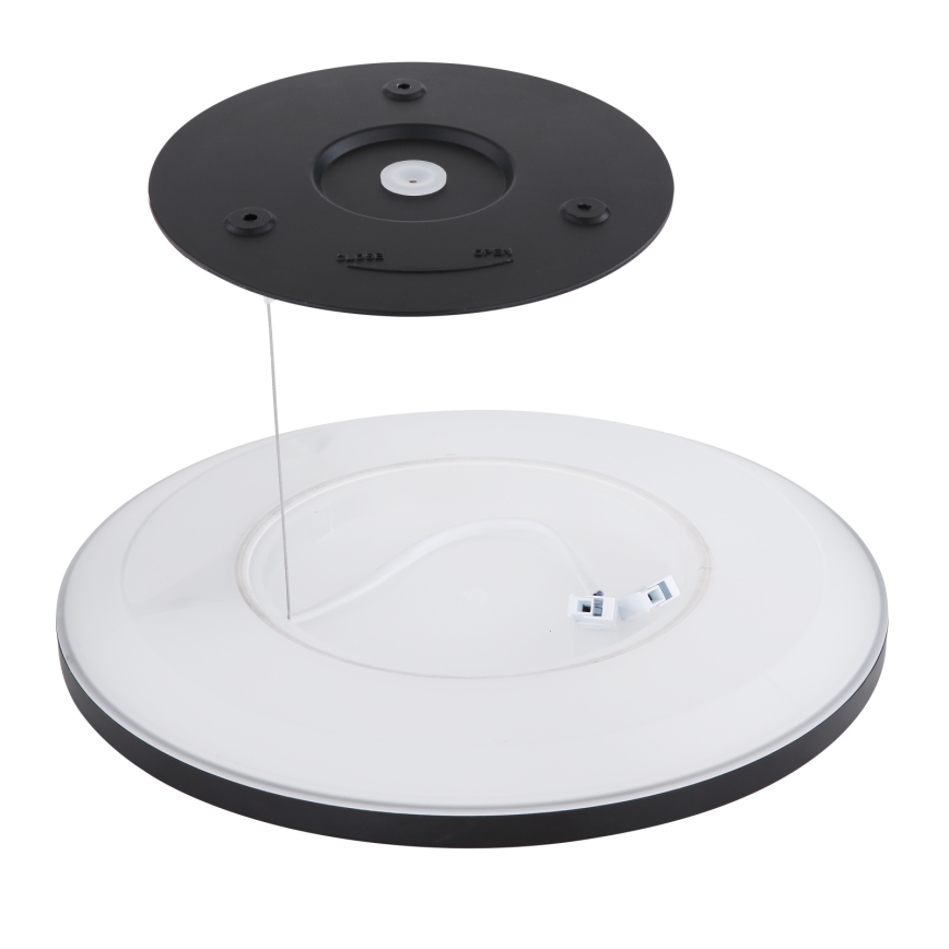 Globo - Iluminação de teto de casa de banho LED com regulação LED/18W/230V diâmetro 29,4 cm IP44 preto