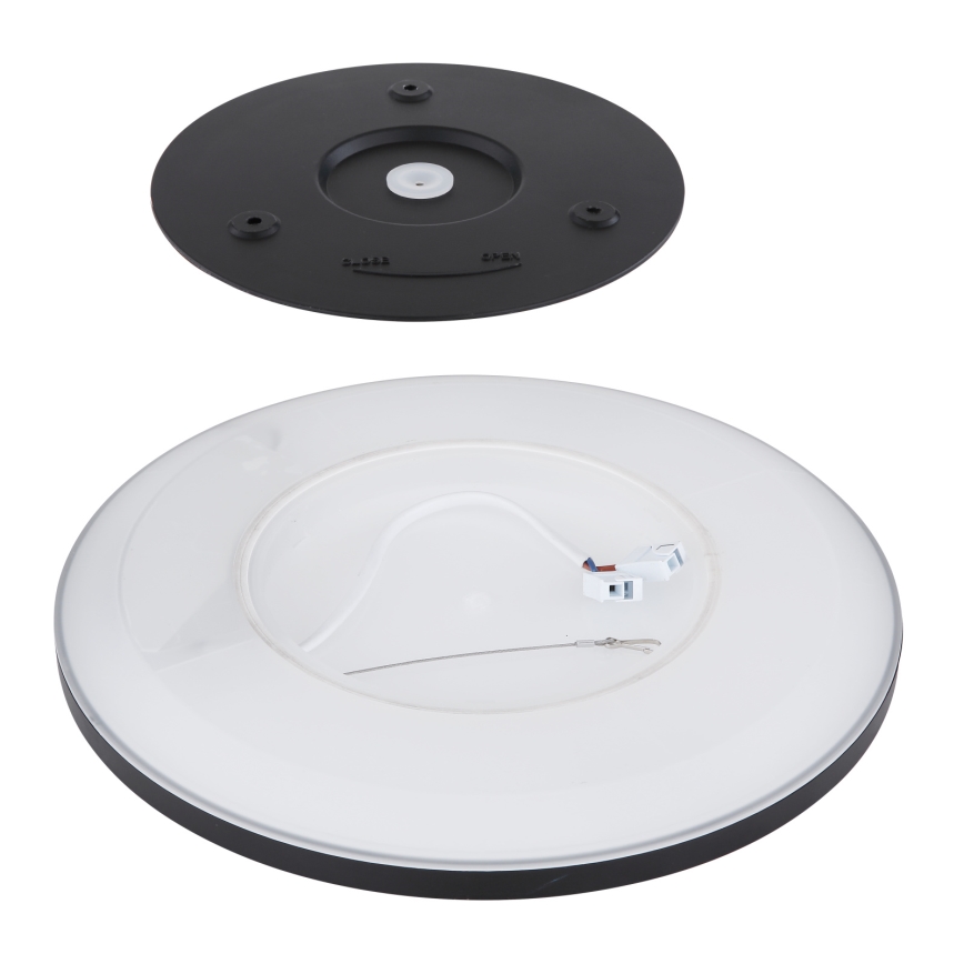 Globo - Iluminação de teto de casa de banho LED com regulação LED/18W/230V diâmetro 29,4 cm IP44 preto