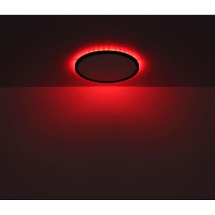 Globo - LED RGB Iluminação de teto para casa de banho com regulação LED/18W/230V 3000-6000K + comando IP44 preto