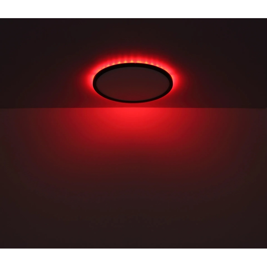 Globo - LED RGB Iluminação de teto para casa de banho com regulação LED/18W/230V 3000-6000K + comando IP44 preto