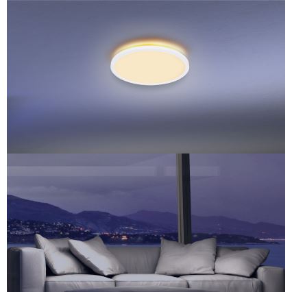 Globo - Iluminação de teto de casa de banho LED com regulação LED/18W/230V diâmetro 29,4 cm IP44 branco