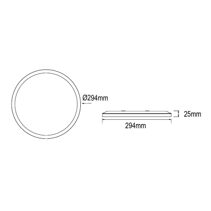 Globo - Iluminação de teto de casa de banho LED com regulação LED/18W/230V diâmetro 29,4 cm IP44 branco