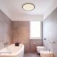 Globo - Iluminação de teto de casa de banho LED com regulação LED/18W/230V diâmetro 29,4 cm IP44 castanho