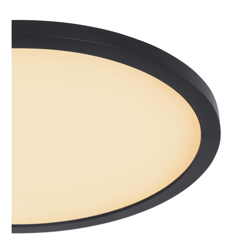 Globo - Iluminação de teto de casa de banho LED com regulação LED/24W/230V diâmetro 42 cm IP44 preto