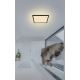 Globo - Iluminação de teto de casa de banho LED com regulação LED/18W/230V 29,4x29,4 cm IP44 preto