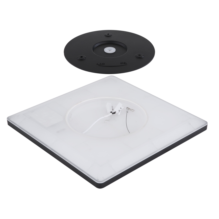 Globo - Iluminação de teto de casa de banho LED com regulação LED/18W/230V 29,4x29,4 cm IP44 preto