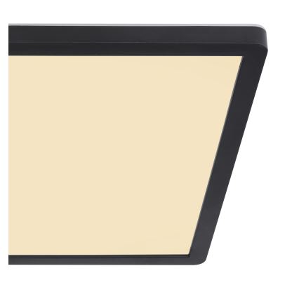 Globo - Iluminação de teto de casa de banho LED com regulação LED/18W/230V 29,4x29,4 cm IP44 preto