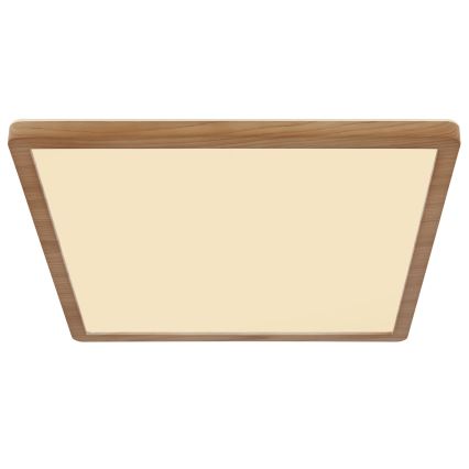 Globo - Iluminação de teto de casa de banho LED com regulação LED/18W/230V 29,4x29,4 cm IP44 castanho