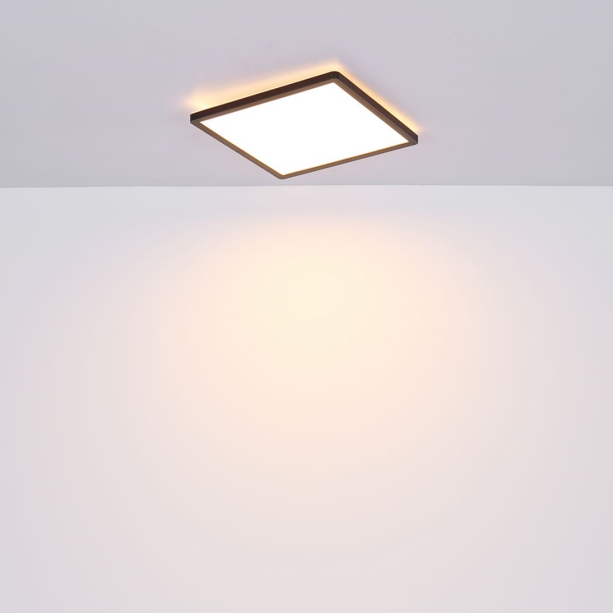 Globo - Iluminação de teto de casa de banho LED com regulação LED/24W/230V 42x42 cm IP44 preto