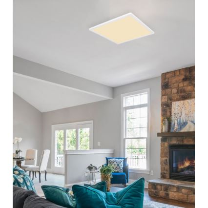 Globo - Luminária de teto para banheiro LED dimmerizável LED/24W/230V 42x42 cm IP44 branca