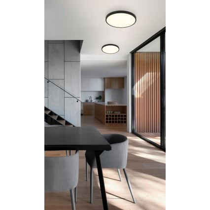 Globo - Iluminação de teto LED LED/15W/230V 4000K diâmetro 23 cm preto