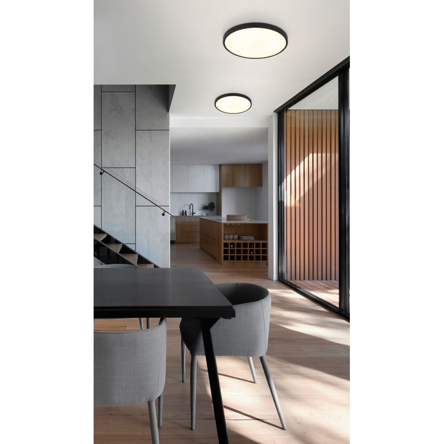 Globo - Iluminação de teto LED LED/15W/230V 4000K diâmetro 23 cm preto