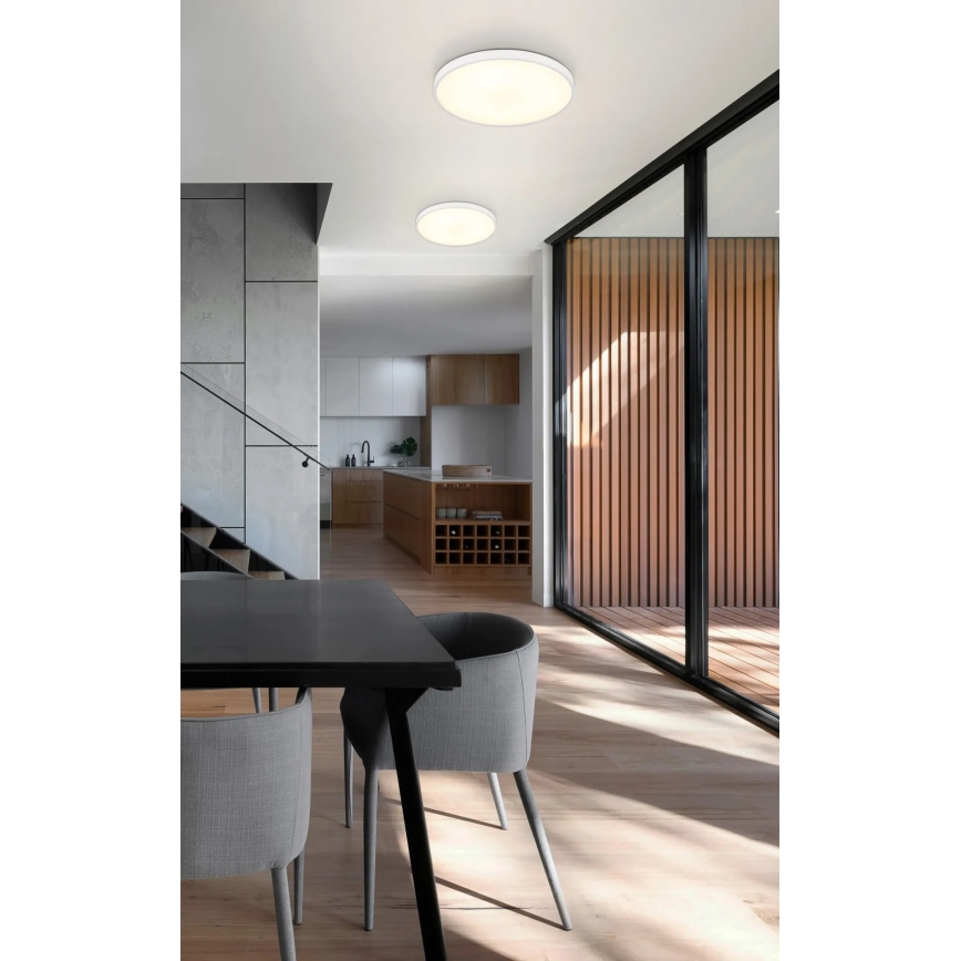 Globo - Candeeiro de tecto LED/15W/230V 4000K, diâmetro 23 cm, branco