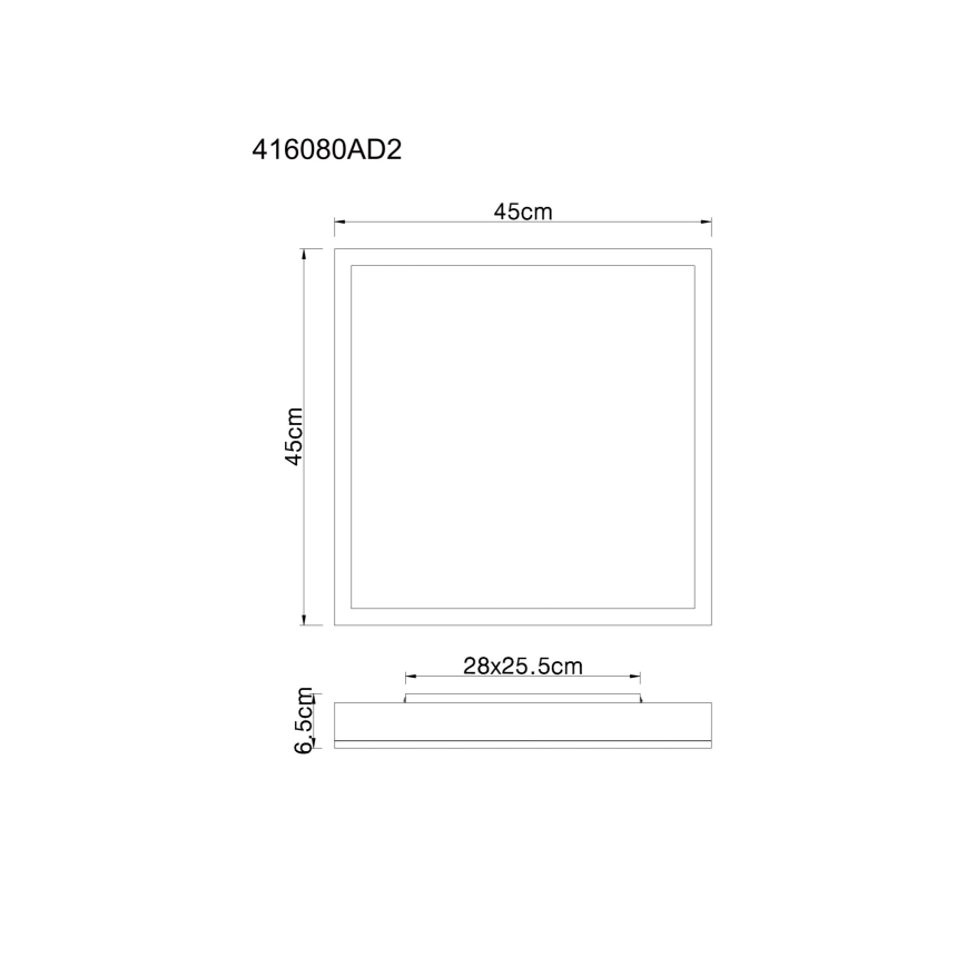 Globo - Iluminação de teto LED LED/24W/230V 3000K 45x45 cm