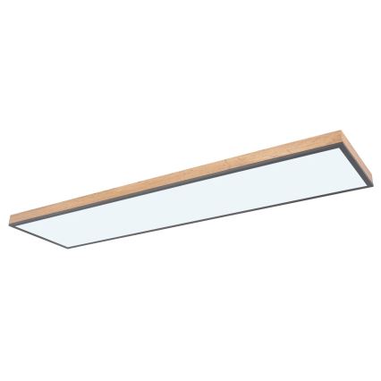 Globo - Iluminação de teto LED com regulação LED/36W/230V 2700-6500K + comando castanho/cinzento