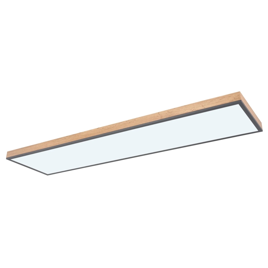 Globo - Iluminação de teto LED com regulação LED/36W/230V 2700-6500K + comando castanho/cinzento