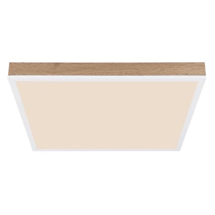 Globo - Iluminação de teto LED com regulação LED/24W/230V 2700-6500K + comando castanho/branco