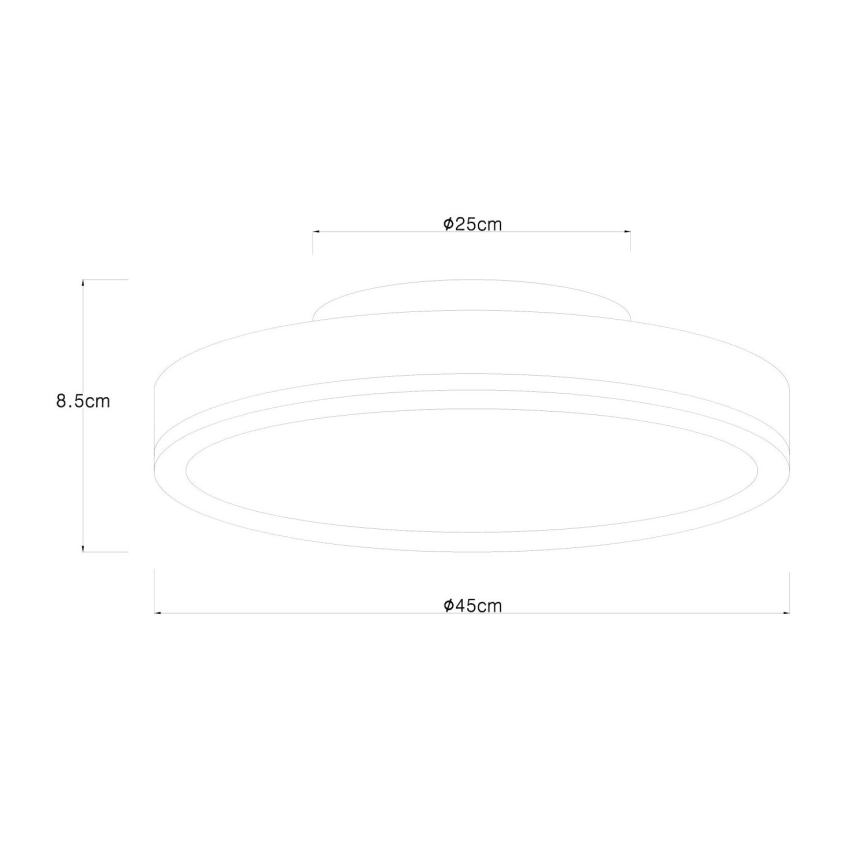Globo - Iluminação de teto LED LED/24W/230V diâmetro 45 cm castanho