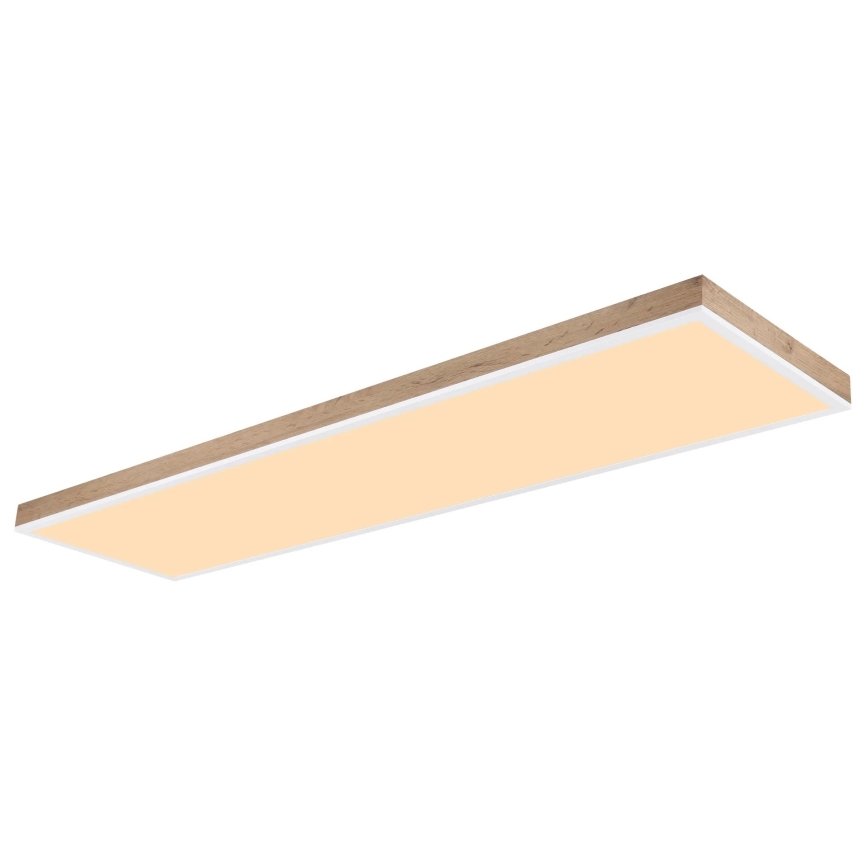 Globo - Iluminação de teto LED com regulação LED/36W/230V 2700-6500K + comando castanho/branco