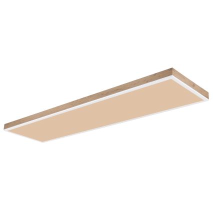 Globo - Iluminação de teto LED com regulação LED/36W/230V 2700-6500K + comando castanho/branco