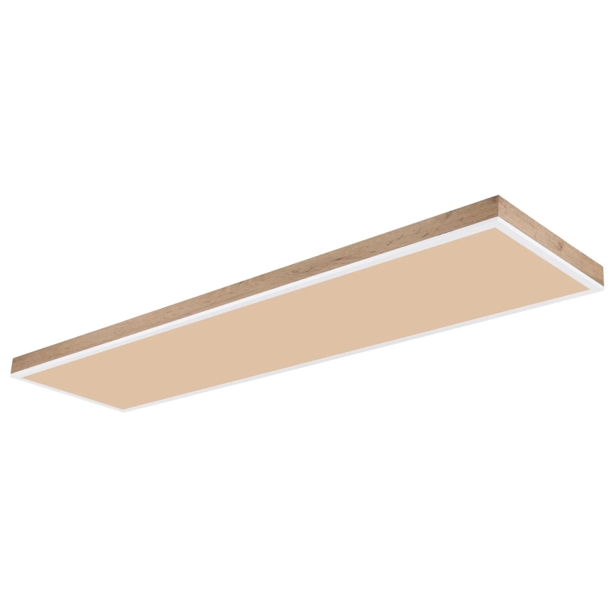 Globo - Iluminação de teto LED com regulação LED/36W/230V 2700-6500K + comando castanho/branco