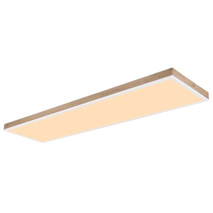 Globo - Candeeiro de teto LED regulável LED/36W/230V 2700-6500K castanho/branco + comando remoto