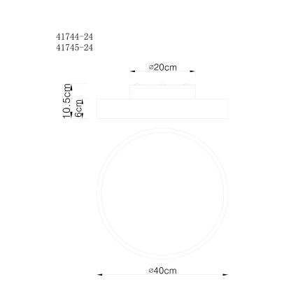 Globo - Iluminação de teto LED com regulação LED/24W/230V 3000-6000K + controlo remoto