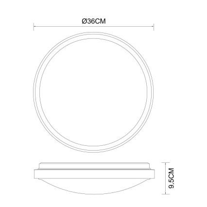 Globo - Iluminação de teto LED LED/18W/230V 3000/4000/6000K