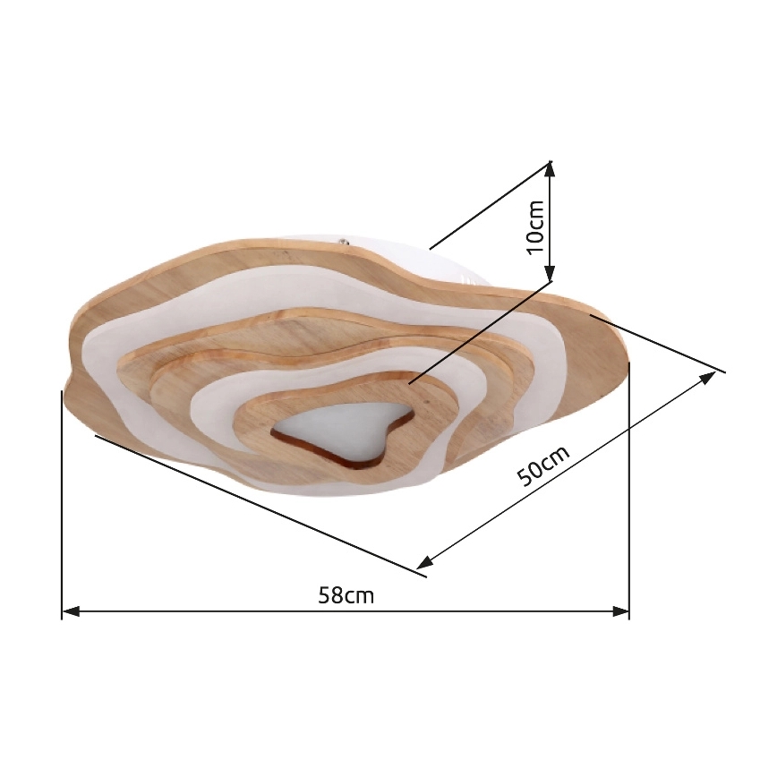 Globo - Iluminação de teto LED com regulação LED/40W/230V 2700-6000K + comando