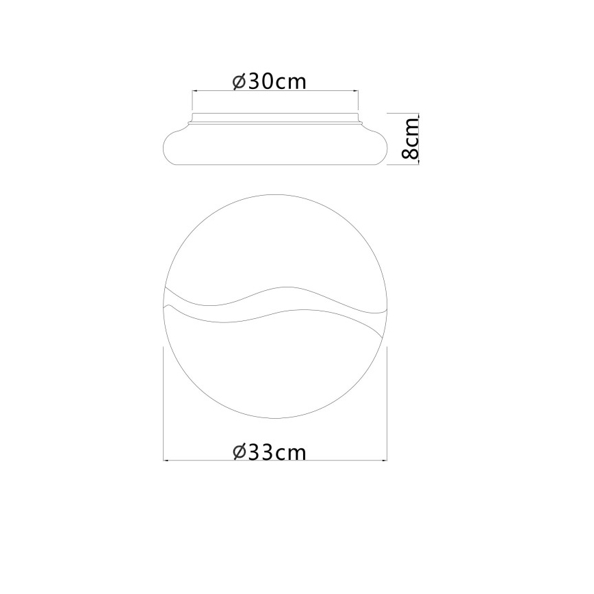 Globo - Plafon LED LED/24W/230V 3000/4200/6000K diâmetro 33 cm