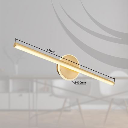 Globo - Iluminação LED para espelho de banheiro LED/10W/230V 60,8 cm IP44 dourado