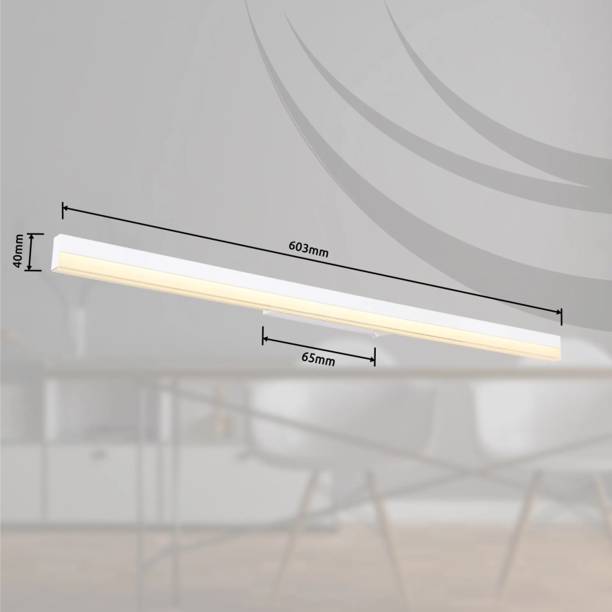 Globo - Iluminação de parede LED LED/18W/230V 3000/6000K 80 cm branco