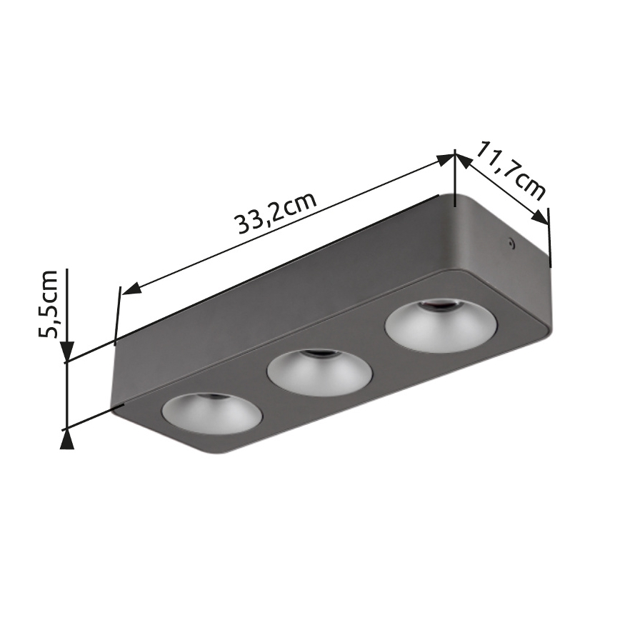 Globo - Iluminação de teto LED LED/14W/230V 11,7x33,2 cm